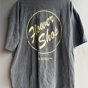 XXL Graphic Tee in Charcoal